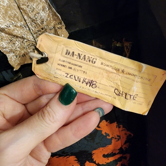 NWT Da-Nang Choc Brn Surplus Vntg Lthr Trim Blazer -SZ XS - Picture 7 of 7